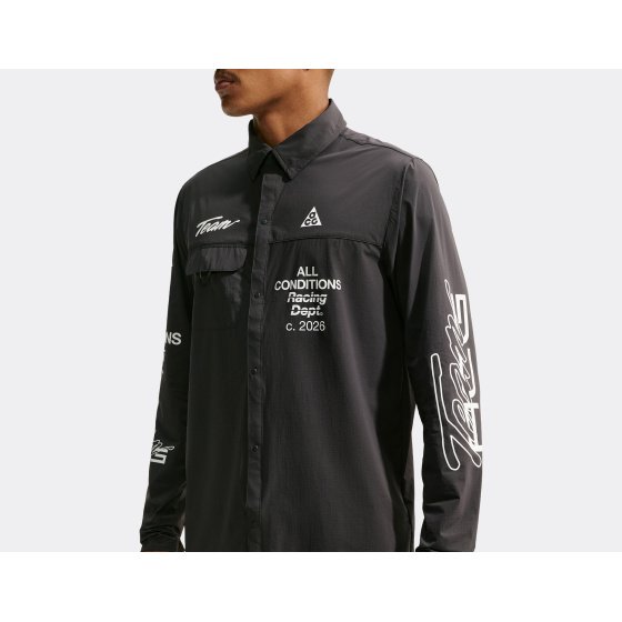 Nike ACG Aireez UV Long Sleeve Graphic Top Dark Smoke Grey