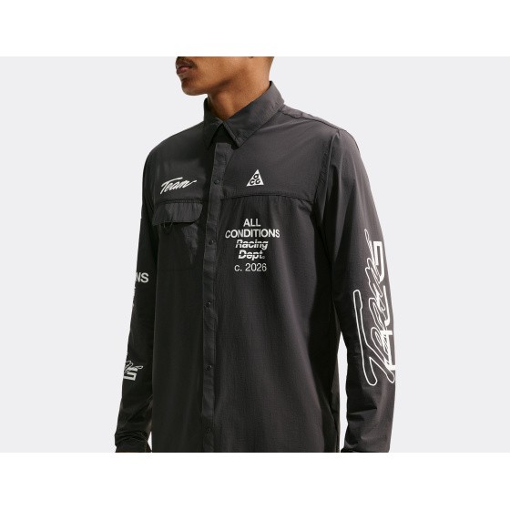 Nike ACG Aireez UV Long Sleeve Graphic Top Dark Smoke Grey