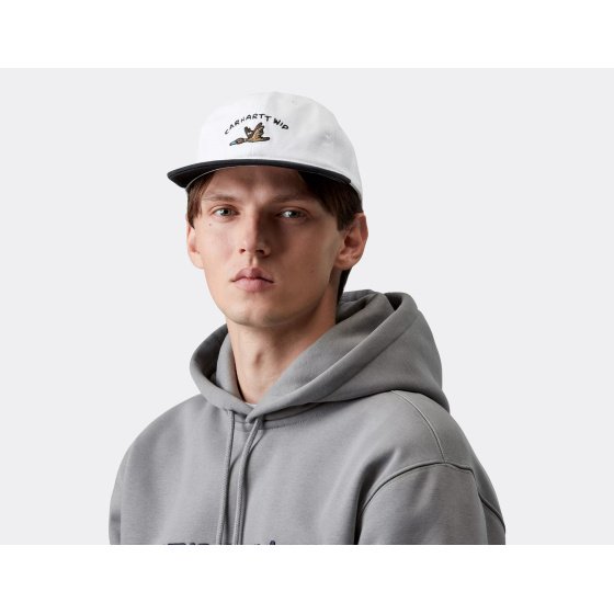 Carhartt WIP Animated Ducks Cap White Black