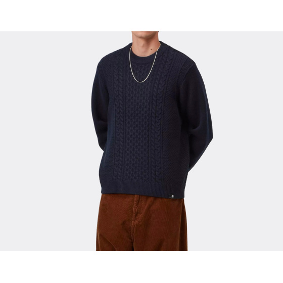 Carhartt WIP Caster Knit Sweater Dark Navy