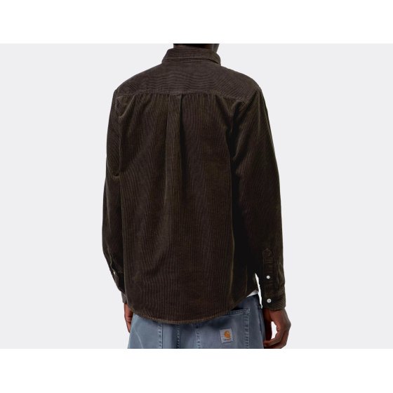Carhartt WIP Madison Cord Shirt Tobacco