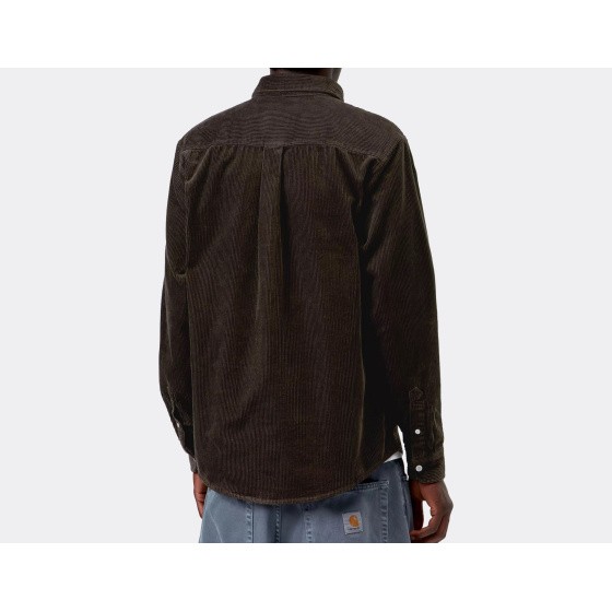 Carhartt WIP Madison Cord Shirt Tobacco