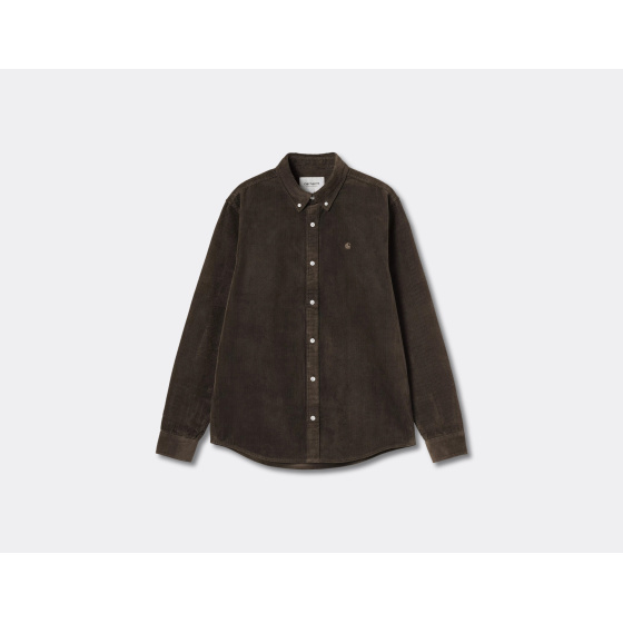 Carhartt WIP Madison Cord Shirt Tobacco