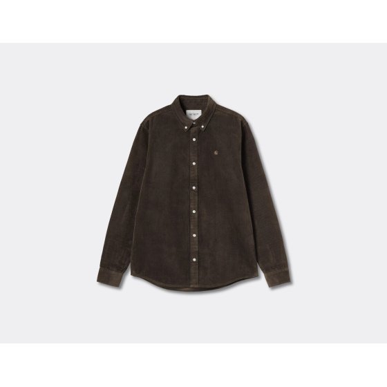 Carhartt WIP Madison Cord Shirt Tobacco