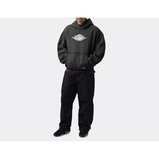 Jordan Flight Wings Fleece Hoodie Night Forest
