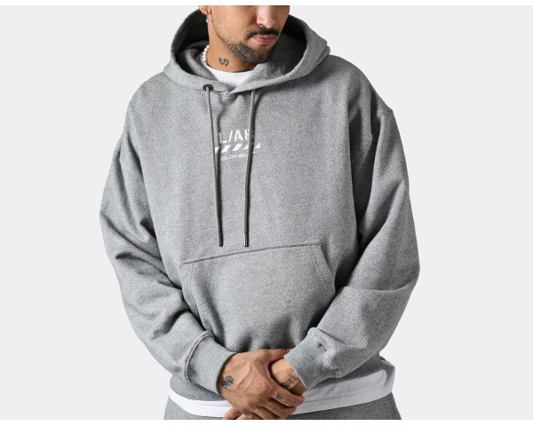 L/AB c/o Off-White Core Diagonal Hoodie Heather Grey
