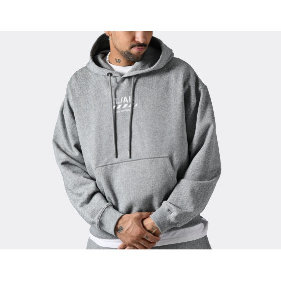 L/AB c/o Off-White Core Diagonal Hoodie Heather Grey