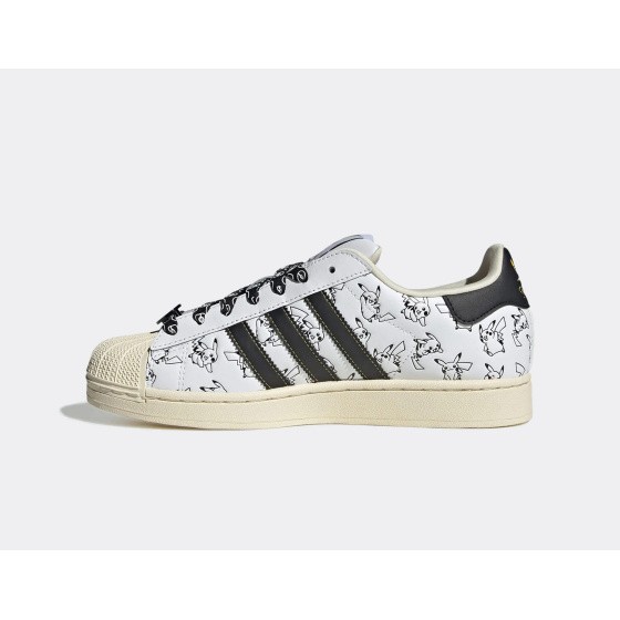 adidas Superstar 2 Pokemon Pikachu White