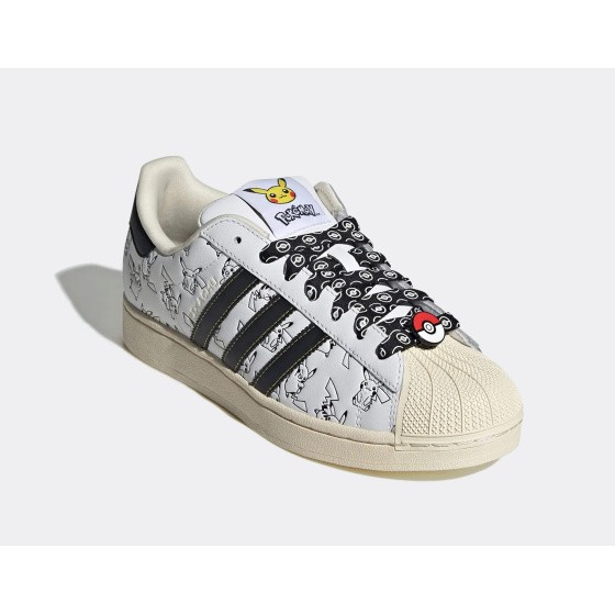 adidas Superstar 2 Pokemon Pikachu White