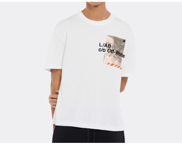L/AB c/o Off-White Camo T-Shirt White