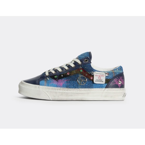 Vans LX Old Skool 36 Harris Tweed Navy