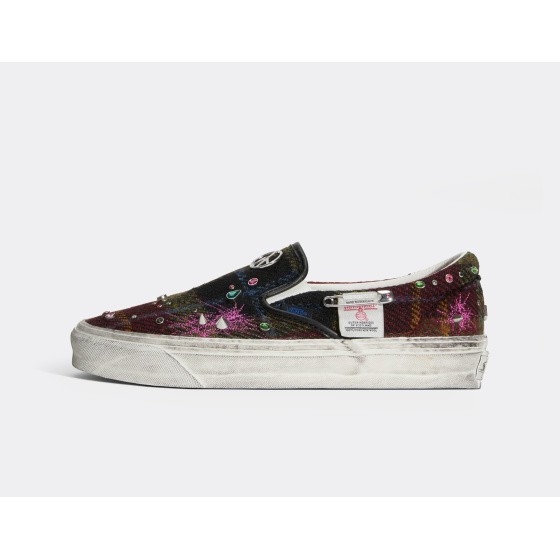 Vans LX Classic Slip-On 98 Harris Tweed Red