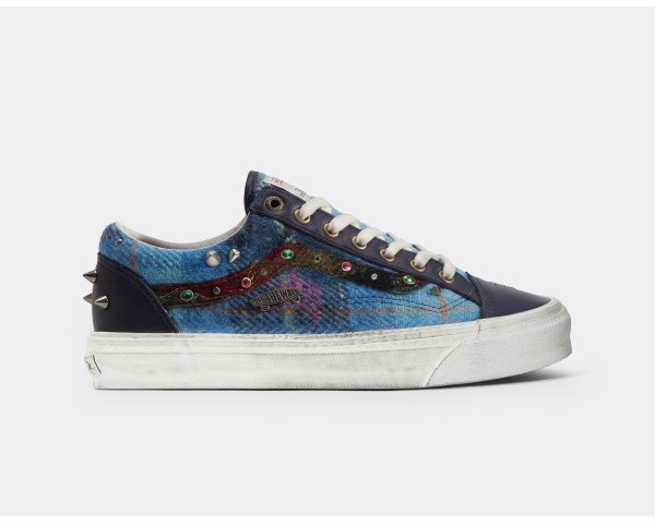 Vans LX Old Skool 36 Harris Tweed Navy