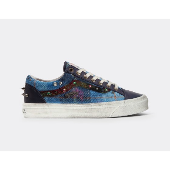 Vans LX Old Skool 36 Harris Tweed Navy
