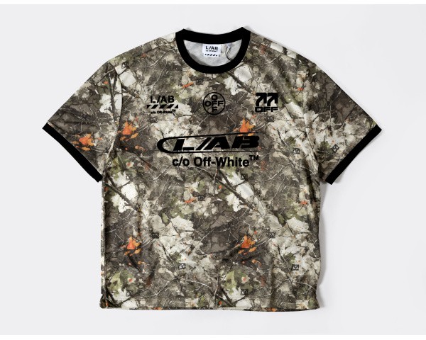L/AB c/o Off-White Camo Soccer Jersey
