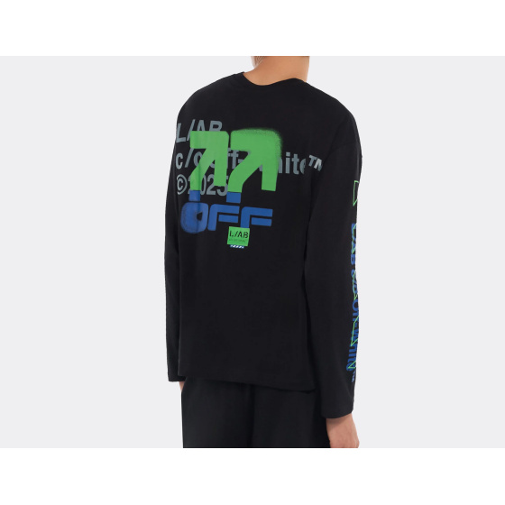 L/AB c/o Off-White Active LS T-Shirt Black