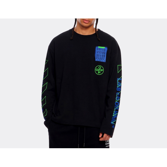L/AB c/o Off-White Active LS T-Shirt Black