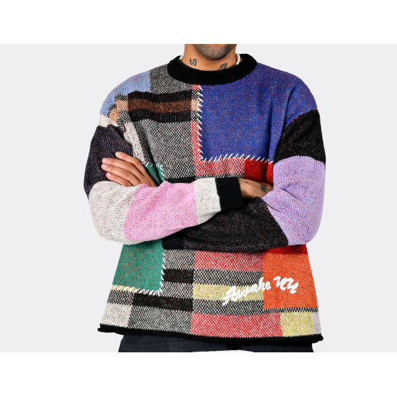 Awake NY Patchwork Sweater Multicolor