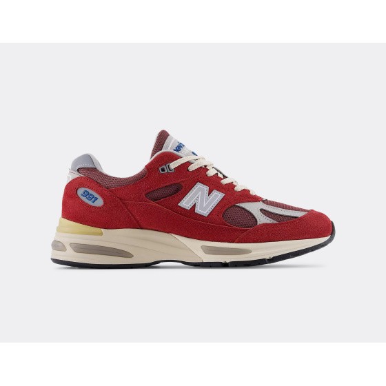 New Balance 991 V2 Vintage Sports Made in UK Karanda Red