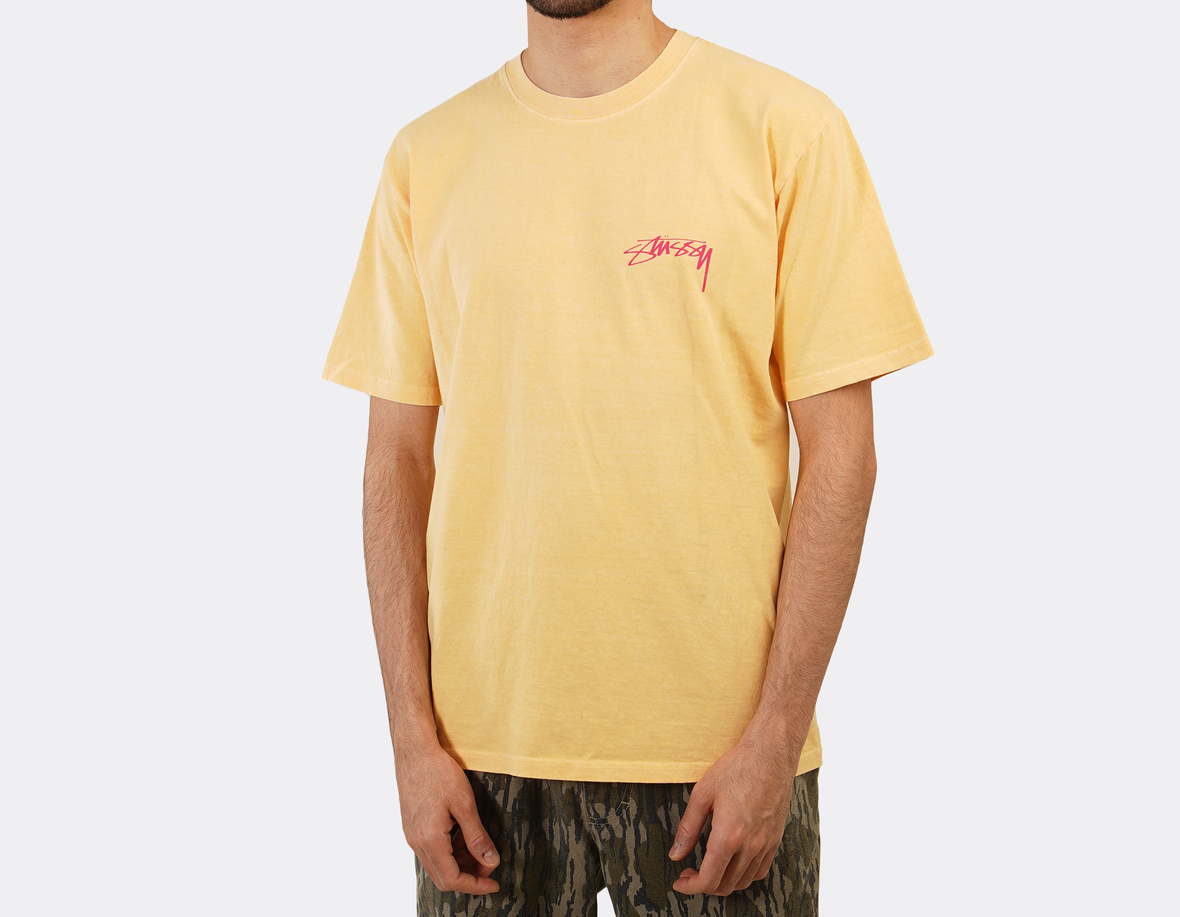 Stussy Sphinx Pig Dyed T-Shirt Peach 