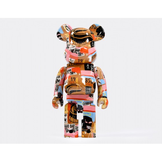 Medicom Toy Bearbrick 1000% - Warhol x Basquiat V2
