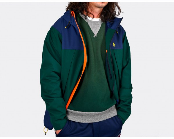Polo Ralph Lauren Water Resistant Hooded Jacket Hunt Club Green