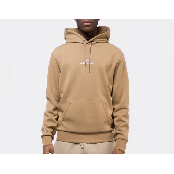 Polo Ralph Lauren Embroidered Logo Hoodie Desert Khaki