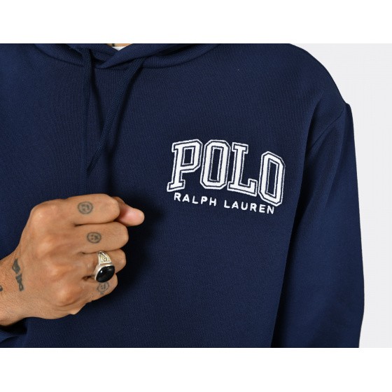 Polo Ralph Lauren Graphic Fleece Hoodie Cruise Navy
