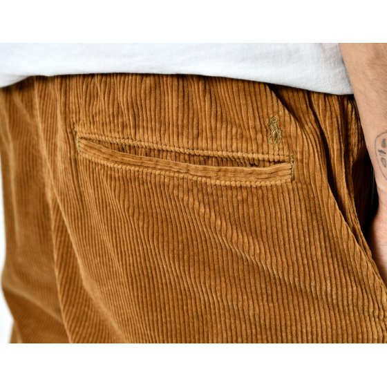 Polo Ralph Lauren Corduroy Pleated Pant Brown