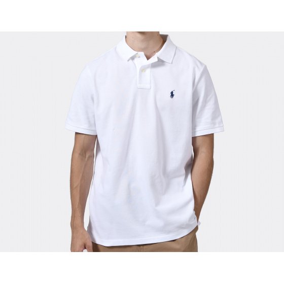 Polo Ralph Lauren Classic Fit Polo Shirt White Navy