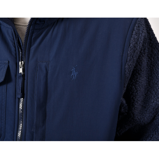 Polo Ralph Lauren Hybrid Fleece Jacket Newport Navy