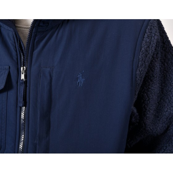 Polo Ralph Lauren Hybrid Fleece Jacket Newport Navy