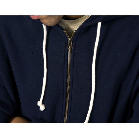 Champion Full Zip Hooded Sweatshirt Navy