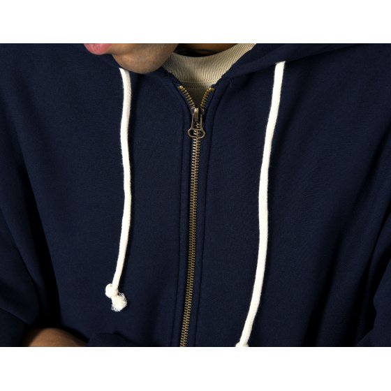 Champion Full Zip Hooded Sweatshirt Navy