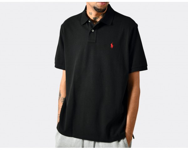 Polo Ralph Lauren Classic Fit Polo Shirt Black Red