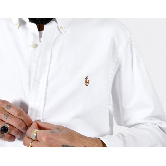 Polo Ralph Lauren Custom Fit Oxford Shirt White