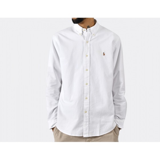 Polo Ralph Lauren Custom Fit Oxford Shirt White